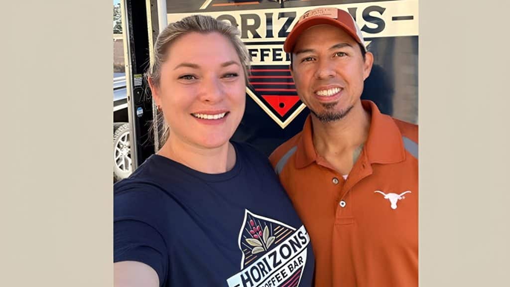 Lauren McIntyre and Chris Rios, Owners of Horizons Coffee Bar