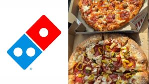 Domino's pizza and logo