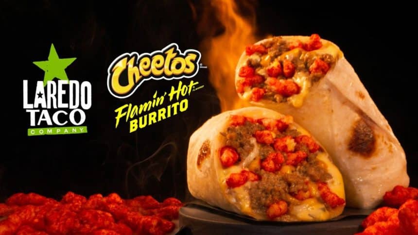 7-Eleven’s Laredo Taco Company turns up the heat with a new limited-time collaboration featuring menu items with Cheetos Flamin’ Hot. 