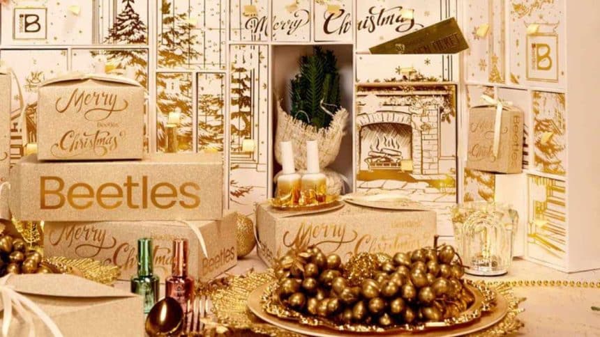 Named ‘Beetles Gilded Boutique,’ the collectible offers 24 days of golden glam and festive surprises.