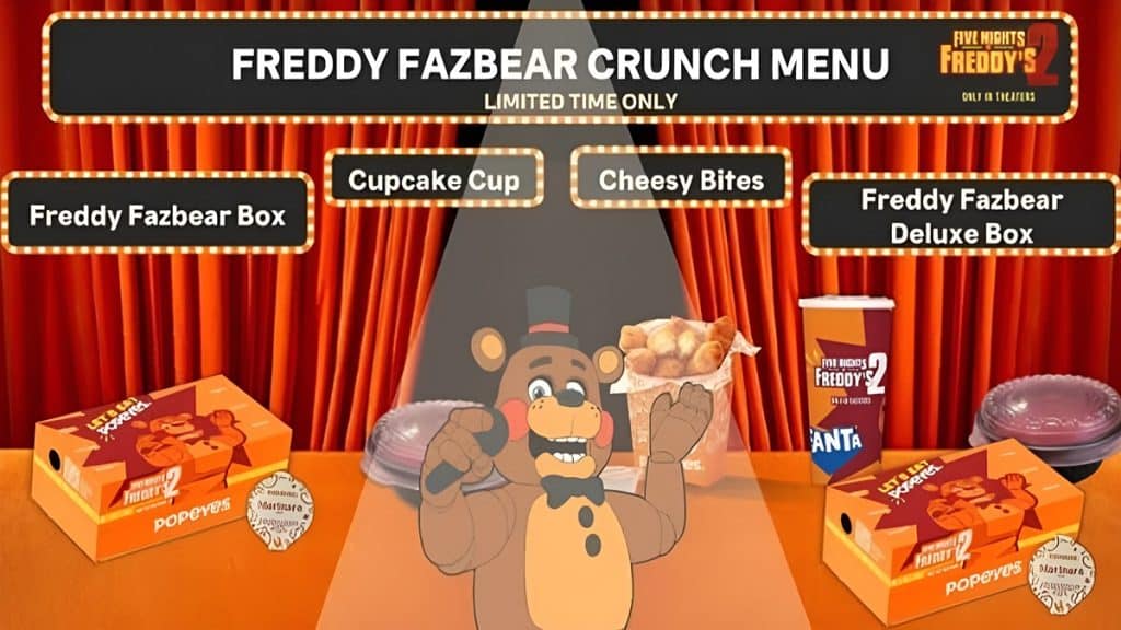 Popeyes collaborated with Five Nights at Freddy’s for a Crunch Menu