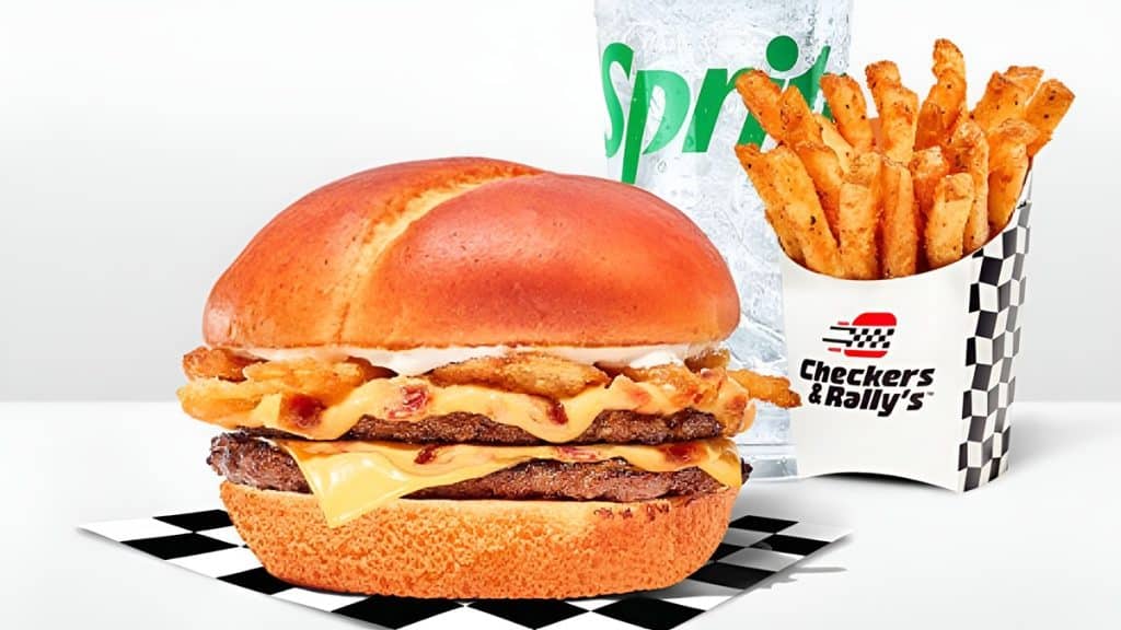 Checkers & Rally’s has introduced a new Pretzel Pubster Burger combo