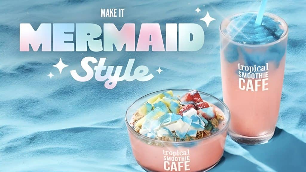 Image of aesthetic smoothies at Tropical Smoothie Cafe
