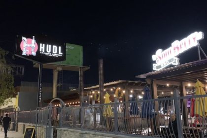 Storefront of HUDL brewing company
