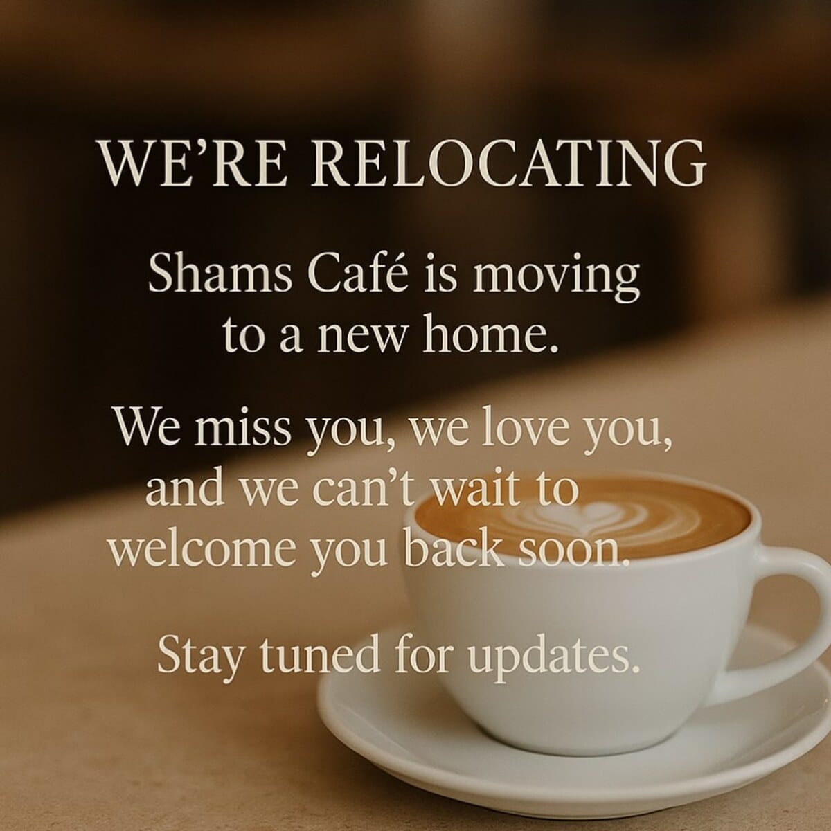 Shams Cafe Relocating to Tarzana Early Next Year