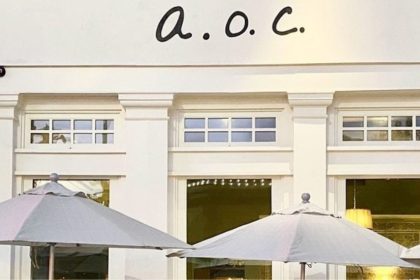 AOC restaurant storefront