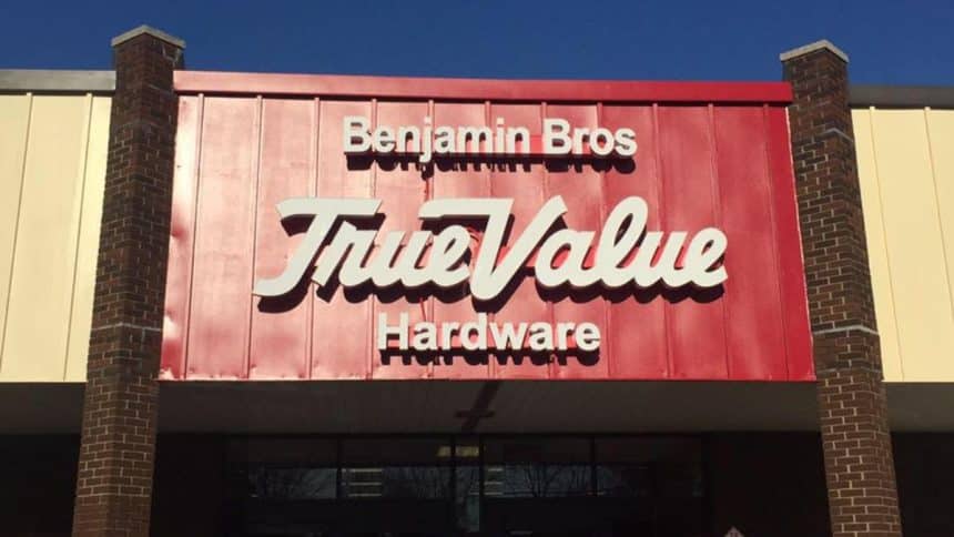 Benjamin Brothers True Value Hardware storefront