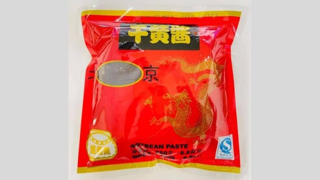 The front image of the packet of Beijing Soybean Paste (Source: fda.gov)