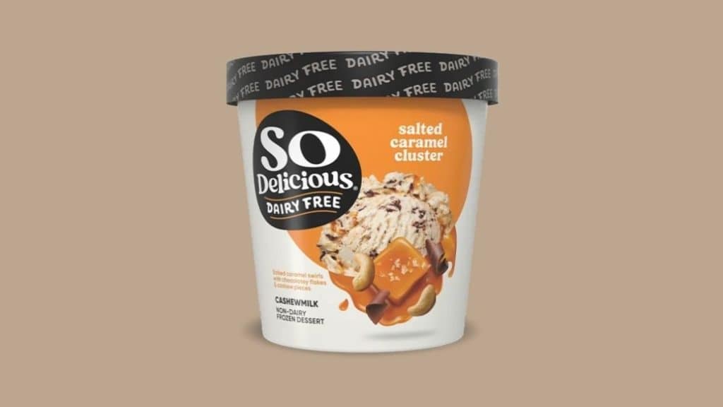 Cup-style pack of the recently recalled Dairy Free Salted Caramel Cluster (Source: sodeliciousdairyfree.com)