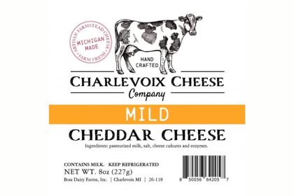 Boss Dairy Farms is voluntarily recalling a retail lot of Charlevoix Cheese Company Mild Cheddar Cheese due to possible Listeria contamination. 