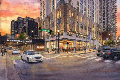 Gensler leases a spot in the mixed-use development Nashville Yards.