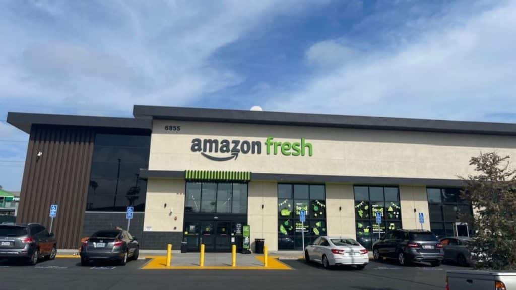 Street view of Amazon Fresh grocery store