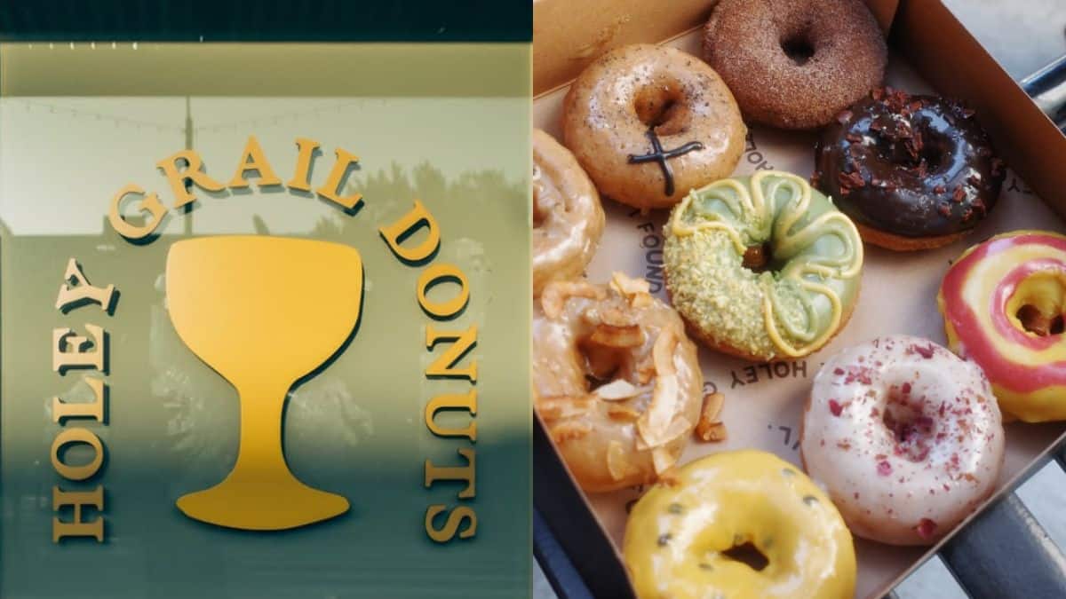 Holey Grail Donut logo and food image
