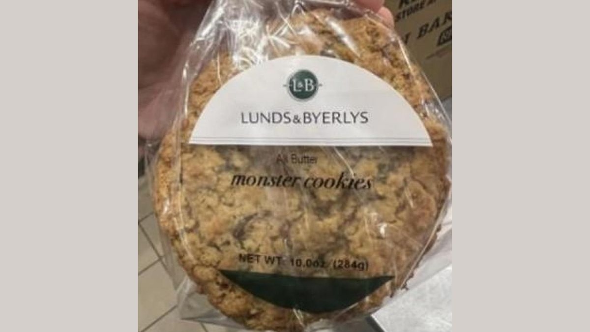 Lunds & Byerlys has issued a voluntary recall of select L&B Monster Cookies due to incorrect labeling, posing a risk of peanut, egg, or soy allergies.