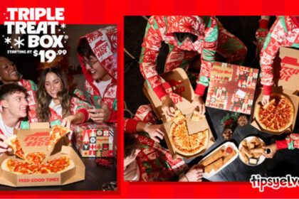 Holiday special Pizza Hut Triple Treat Box