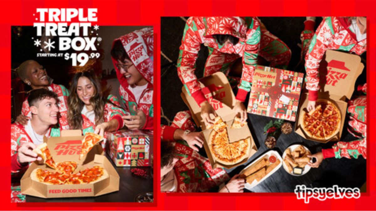 Holiday special Pizza Hut Triple Treat Box