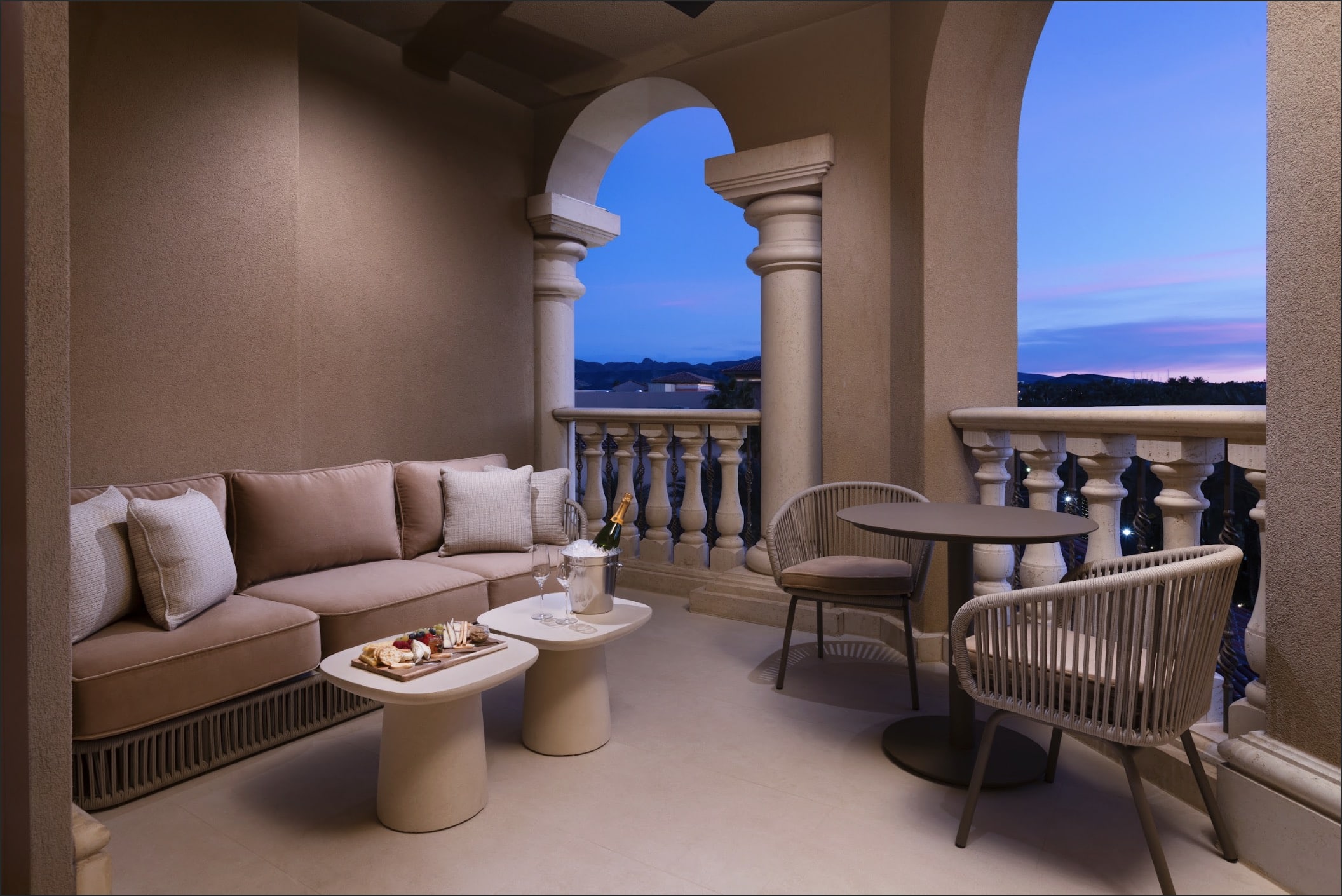 The rooms are inspired by European craftsmanship