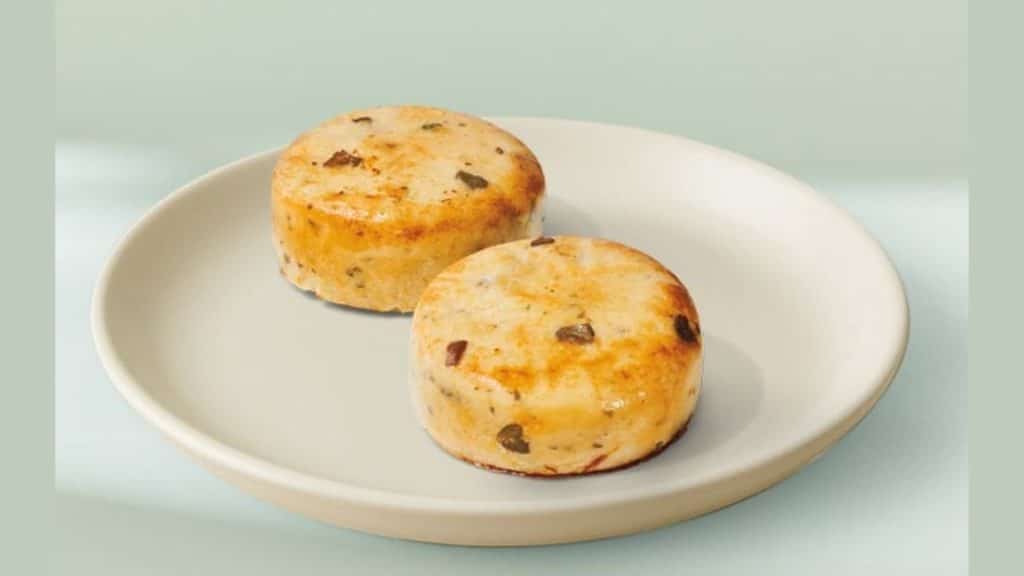 Small bites at Starbucks will vary from truffles to sandwiches; one of the seasonal bites is depicted here