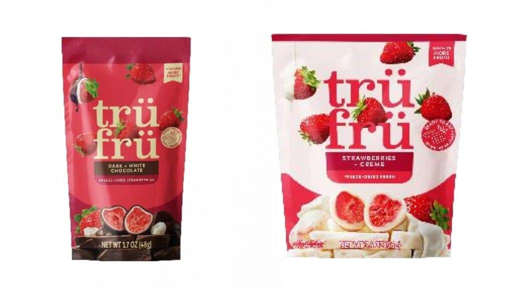 Image of recalled Tru Fru Freeze Dried Strawberries