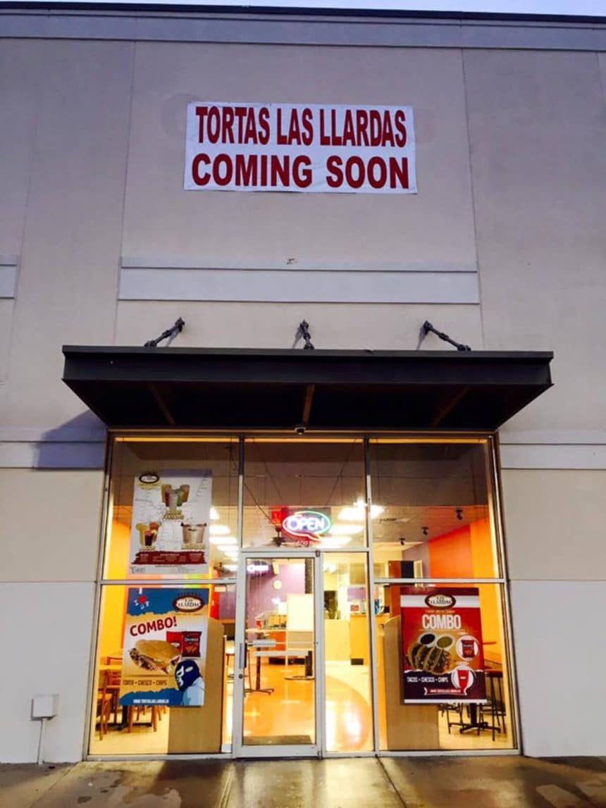 Tortas Las Llardas to Open its Third Location