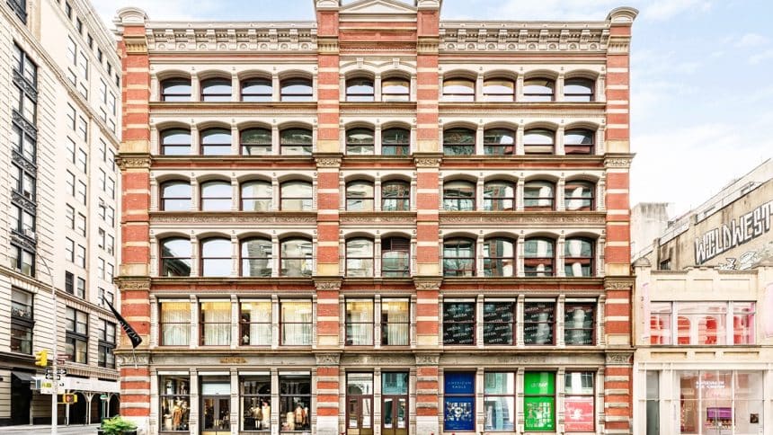 100 Crosby St building secures refinancing of $83 million.