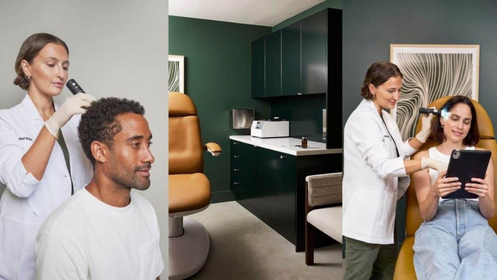 Each client at the Buckhead Village location can get a personalized hair growth plan, which includes an in-studio PRP (Platelet-Rich Plasma) hair restoration; Folix, an FDA-cleared laser treatment for hair growth; and at-home products to support results between visits.