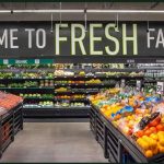 Amazon Fresh physical store's interior