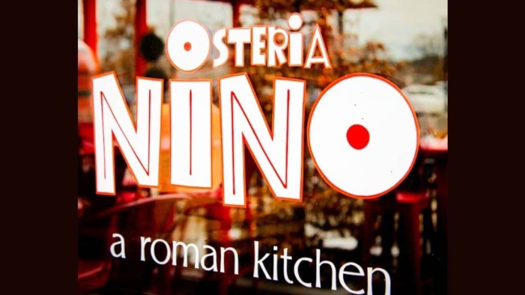 Storefront image of Osteria Nino in Burlington (Source: osterianino.com)