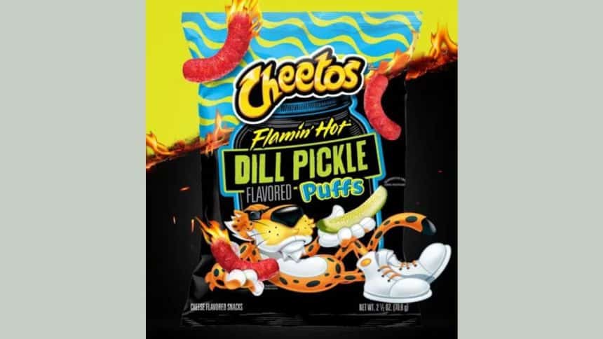 Cheetos Dill Pickle Puffs and Heluva Good! Grillo's Dill Pickle Dip is hitting the stores amid a growing demand for bold, pickle-flavored snacks.