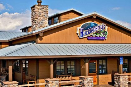 This is a storefront view of the new Sachse location of Huckleberry’s Breakfast and Lunch.