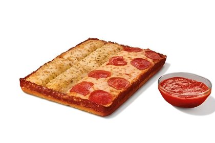 Little Caesars is spotlighting the launch of its new Detroit-Style Slices-N-Stix pizza, offering single-serve convenience just ahead of the Super Bowl game. 