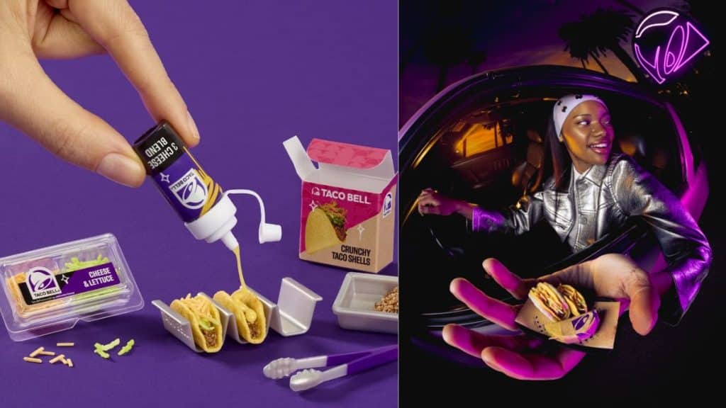 An illustration of what miniature tacos will look like after assembling