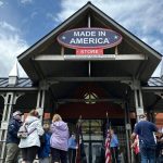 This image shows a storefront view of the Elma location of ​Made in America Store.