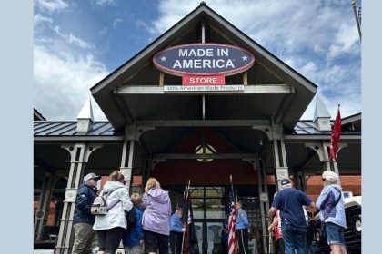 This image shows a storefront view of the Elma location of ​Made in America Store.