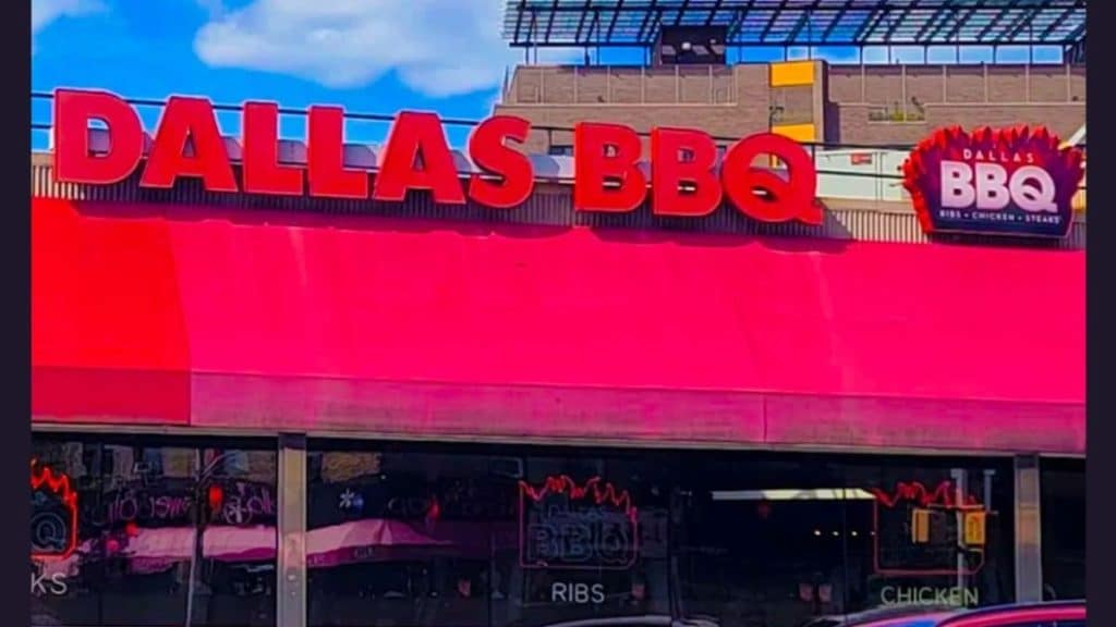 Storefront image of Dallas BBQ (Source: Facebook @Dallas BBQ)