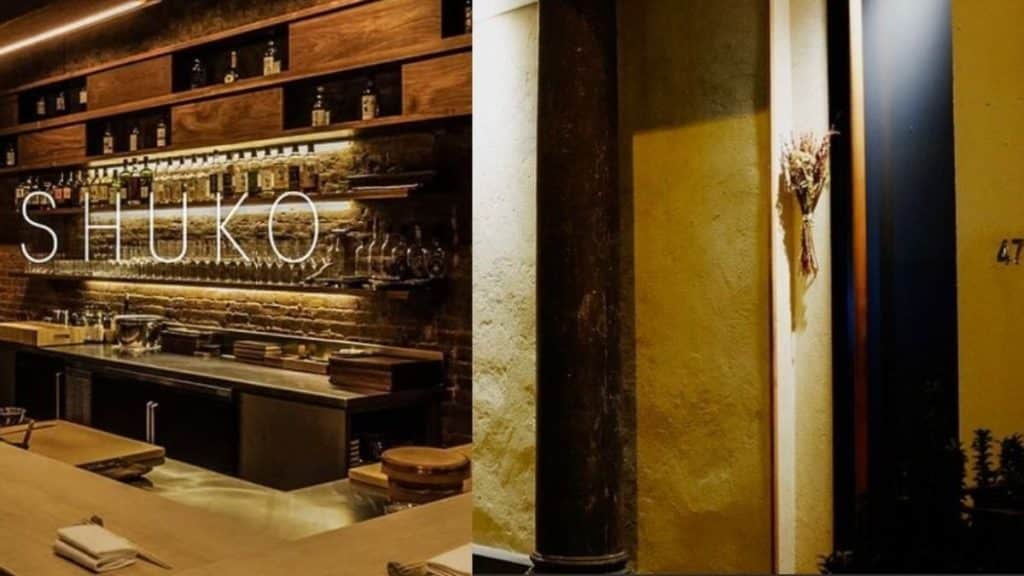 Front door of New York’s Shuko restaurant (Source: Instagram @shukonyc)