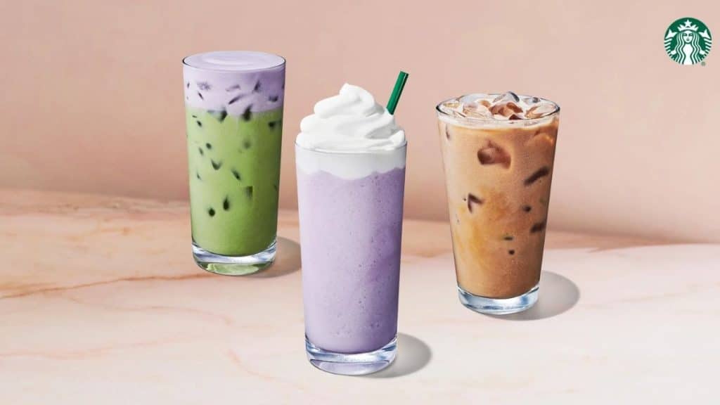 Image of Lavender beverages from Starbucks (Source: about.starbucks.com)