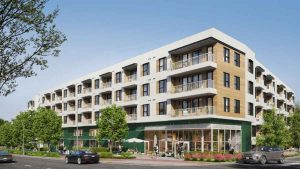 This is a rendered image of an outer view of The Code.