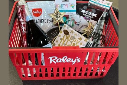 This image shows holiday items offered at Raley's.