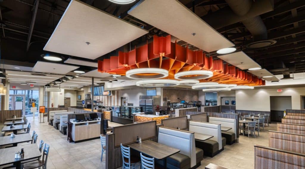 Interiors of the restaurant