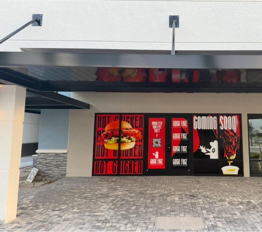 Cluck Face Nashville Hot Chicken Opening in Wellington