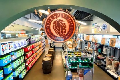 The store is known for its early influence on the local brewing community.