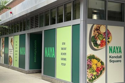 Middle Eastern brand NAYA is debuting a new location at Kendall Square in Greater Boston on January 14.