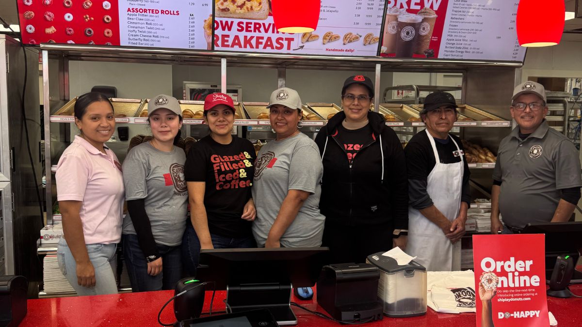 The store will be giving out free donuts to the first 100 guests for a year.