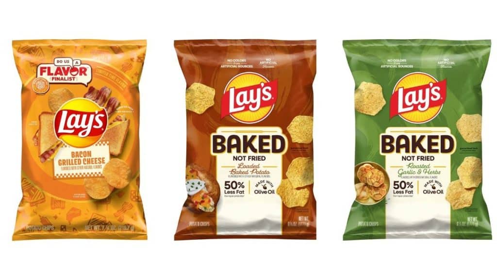 Three new Lay’s flavors, aimed at healthy snacking (Source: target.com)