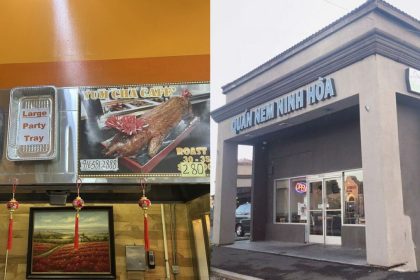 Quan Nem Ninh Hoa received a yellow placard, and Yum Cha Cafe received a red placard during the routine check.