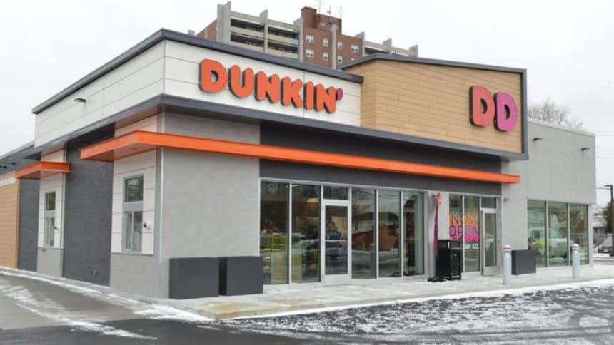 Dunkin' store's outside image
