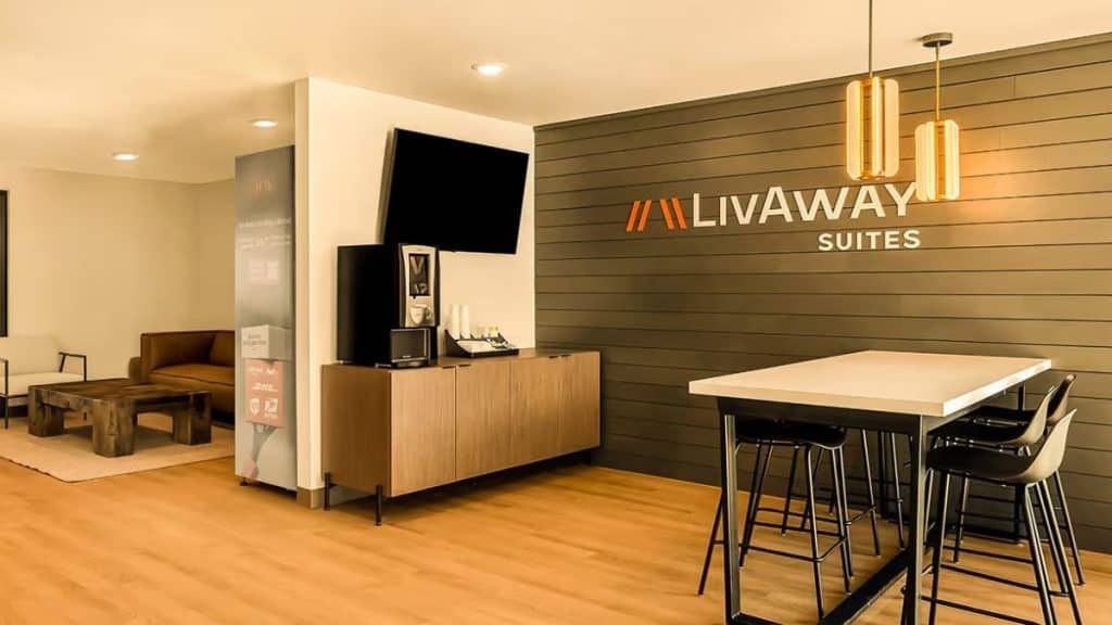 Amenities at LivAway Suites offer a blend of hotel services and residential comfort