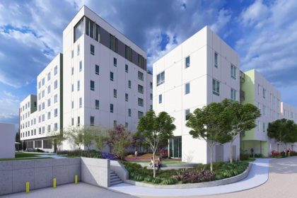 This is a rendered image of Union Tower Apartments.