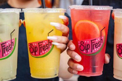 This image shows drinks offered by Sip Fresh.
